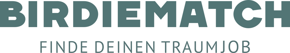 Textabschnitt des BirdieMatchlogos, Finde deinen Traumjob